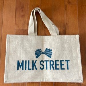 Milk Street jute tote bag